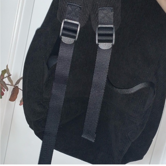 Victoria's Secret PINK Corduroy Backpack, Black EUC - Picture 8 of 16